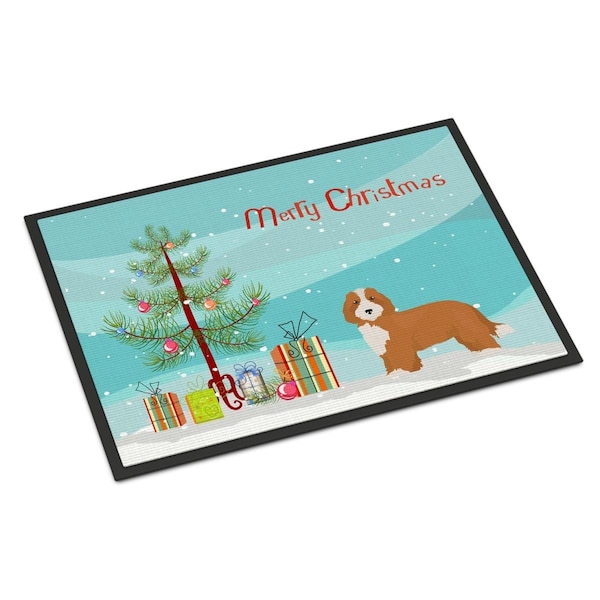 Carolines Treasures 24 x 36 in. Doxiepoo No.2 Christmas Tree Indoor or Outdoor Mat CK3827JMAT - main